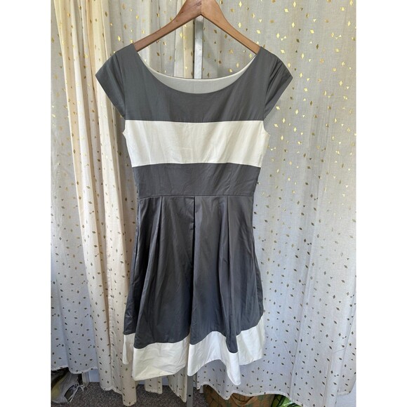 Kate Spade New York Designer's Women's Adette Colorblock Fit Flare Dress 8 - Picture 6 of 7